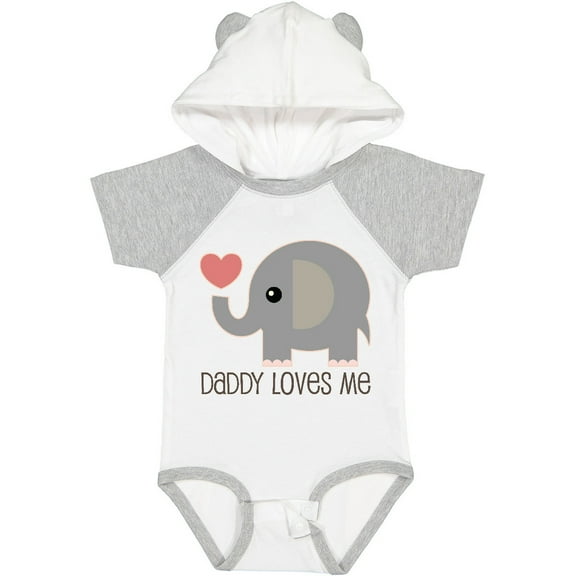 Inktastic Daddy Loves Me Boys or Girls Baby Bodysuit
