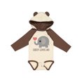 thumbnail image 1 of Inktastic Daddy Loves Me Boys or Girls Long Sleeve Baby Bodysuit, 1 of 5