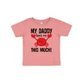thumbnail image 1 of Inktastic Daddy Loves Me Childs Crab Boys or Girls Baby T-Shirt, 1 of 5