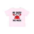 thumbnail image 1 of Inktastic Daddy Loves Me Childs Crab Boys or Girls Baby T-Shirt, 1 of 5