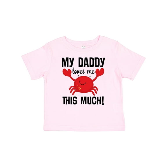 Inktastic Daddy Loves Me Childs Crab Boys or Girls Baby T-Shirt