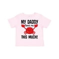 thumbnail image 1 of Inktastic Daddy Loves Me Childs Crab Boys or Girls Toddler T-Shirt, 1 of 5
