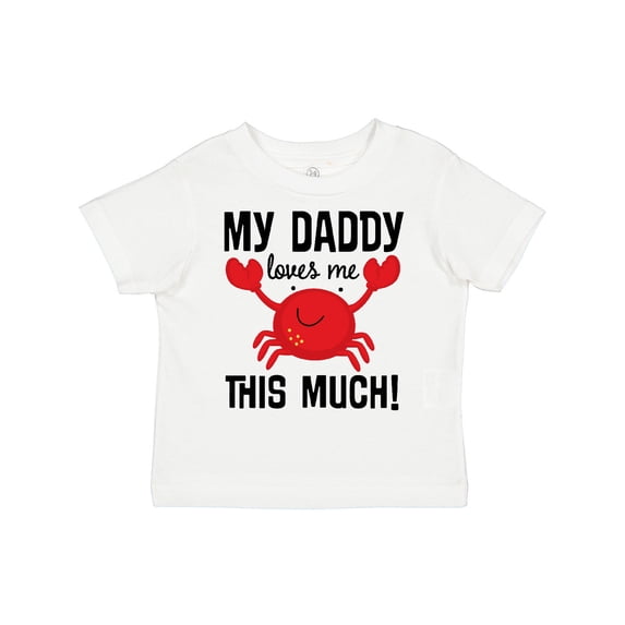 Inktastic Daddy Loves Me Childs Crab Boys or Girls Toddler T-Shirt