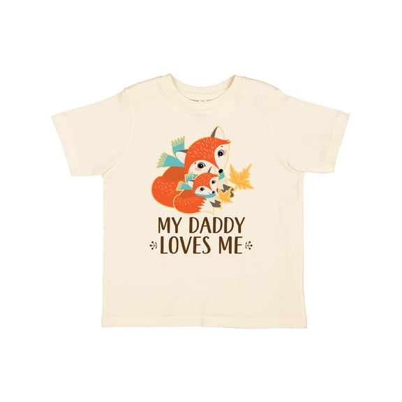 Inktastic Daddy Loves Me Woodland Fox Boys or Girls Toddler T-Shirt
