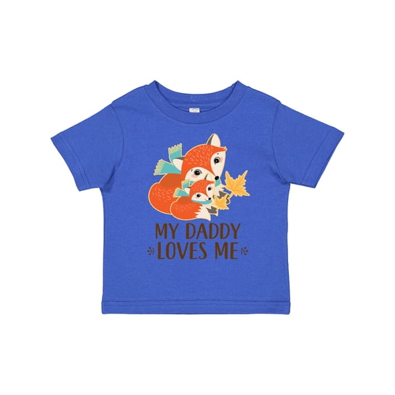 Inktastic Daddy Loves Me Woodland Fox Boys or Girls Toddler T-Shirt