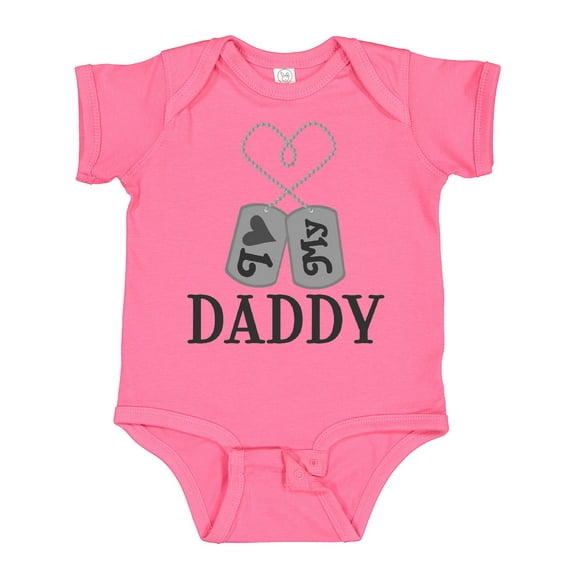 Inktastic Daddy Military Family Childs Boys or Girls Baby Bodysuit
