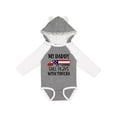 thumbnail image 1 of Inktastic Daddy Plays with Trucks Boys or Girls Long Sleeve Baby Bodysuit, 1 of 5