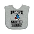 thumbnail image 1 of Inktastic Daddy Sailing Buddy Sailboat Boys or Girls Baby Bib, 1 of 4