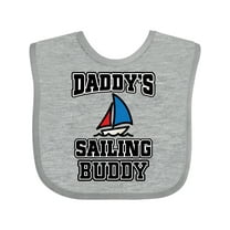 Inktastic Daddy Sailing Buddy Sailboat Boys or Girls Baby Bib