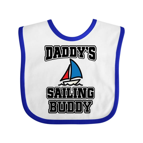Inktastic Daddy Sailing Buddy Sailboat Boys or Girls Baby Bib