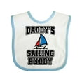 thumbnail image 1 of Inktastic Daddy Sailing Buddy Sailboat Boys or Girls Baby Bib, 1 of 4