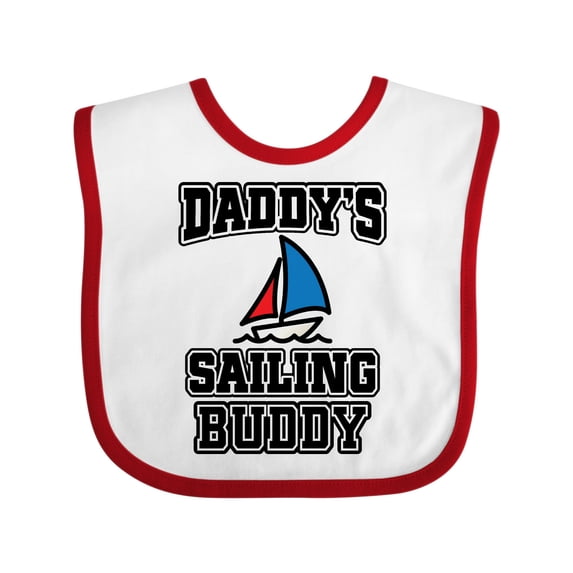 Inktastic Daddy Sailing Buddy Sailboat Boys or Girls Baby Bib