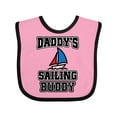 thumbnail image 1 of Inktastic Daddy Sailing Buddy Sailboat Boys or Girls Baby Bib, 1 of 4