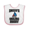 thumbnail image 1 of Inktastic Daddy Sailing Buddy Sailboat Boys or Girls Baby Bib, 1 of 4