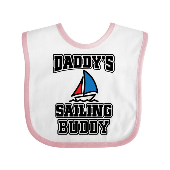 Inktastic Daddy Sailing Buddy Sailboat Boys or Girls Baby Bib