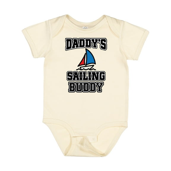 Inktastic Daddy Sailing Buddy Sailboat Boys or Girls Baby Bodysuit