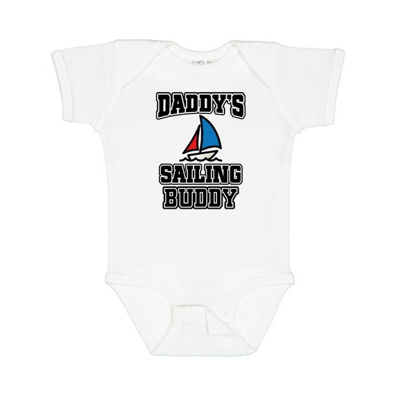 Inktastic Daddy Sailing Buddy Sailboat Boys or Girls Baby Bodysuit
