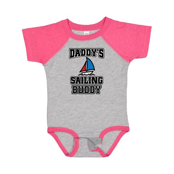 Inktastic Daddy Sailing Buddy Sailboat Boys or Girls Baby Bodysuit