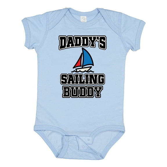 Inktastic Daddy Sailing Buddy Sailboat Boys or Girls Baby Bodysuit
