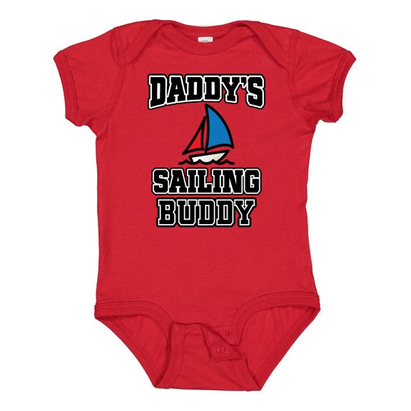 Inktastic Daddy Sailing Buddy Sailboat Boys or Girls Baby Bodysuit