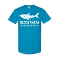 thumbnail image 1 of Inktastic Daddy Shark with Distressed Text T-Shirt, 1 of 5