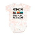 thumbnail image 1 of Inktastic Daddy Still Plays with Trains Boys or Girls Baby Bodysuit, 1 of 5