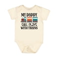 thumbnail image 1 of Inktastic Daddy Still Plays with Trains Boys or Girls Baby Bodysuit, 1 of 5