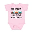 thumbnail image 1 of Inktastic Daddy Still Plays with Trains Boys or Girls Baby Bodysuit, 1 of 5