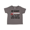 thumbnail image 1 of Inktastic Daddy Still Plays with Trucks Boys Toddler T-Shirt, 1 of 5