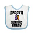 thumbnail image 1 of Inktastic Daddy Surfing Buddy Kids Surfer Boys or Girls Baby Bib, 1 of 4