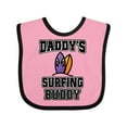 thumbnail image 1 of Inktastic Daddy Surfing Buddy Kids Surfer Boys or Girls Baby Bib, 1 of 4