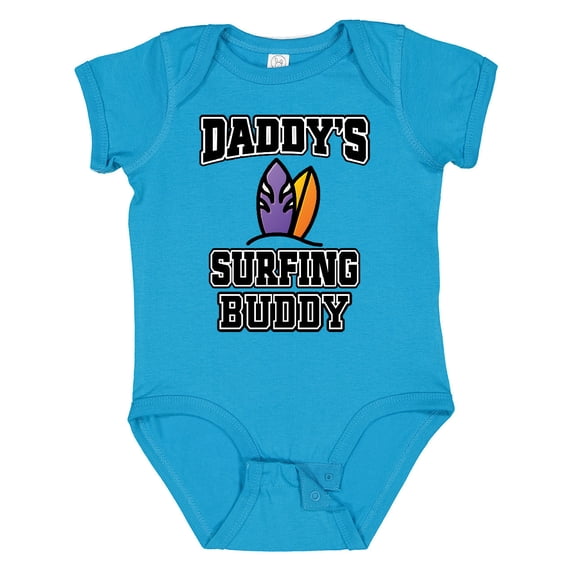 Inktastic Daddy Surfing Buddy Kids Surfer Boys or Girls Baby Bodysuit