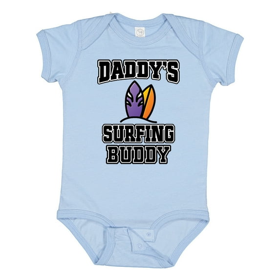 Inktastic Daddy Surfing Buddy Kids Surfer Boys or Girls Baby Bodysuit