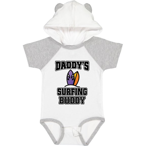 Inktastic Daddy Surfing Buddy Kids Surfer Boys or Girls Baby Bodysuit