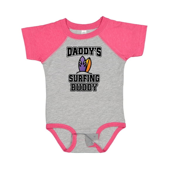 Inktastic Daddy Surfing Buddy Kids Surfer Boys or Girls Baby Bodysuit