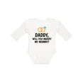thumbnail image 1 of Inktastic Daddy Will You Marry My Mommy with Rings for Proposal Boys or Girls Long Sleeve Baby Bodysuit, 1 of 5
