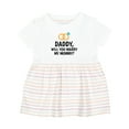 thumbnail image 1 of Inktastic Daddy Will You Marry My Mommy with Rings for Proposal Girls Baby Dress, 1 of 5