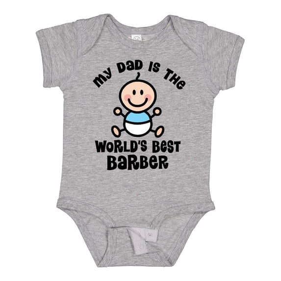 Inktastic Daddy Worlds Best Barber Childs Boys Baby Bodysuit