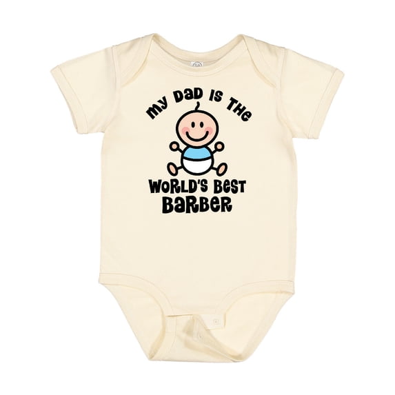 Inktastic Daddy Worlds Best Barber Childs Boys Baby Bodysuit