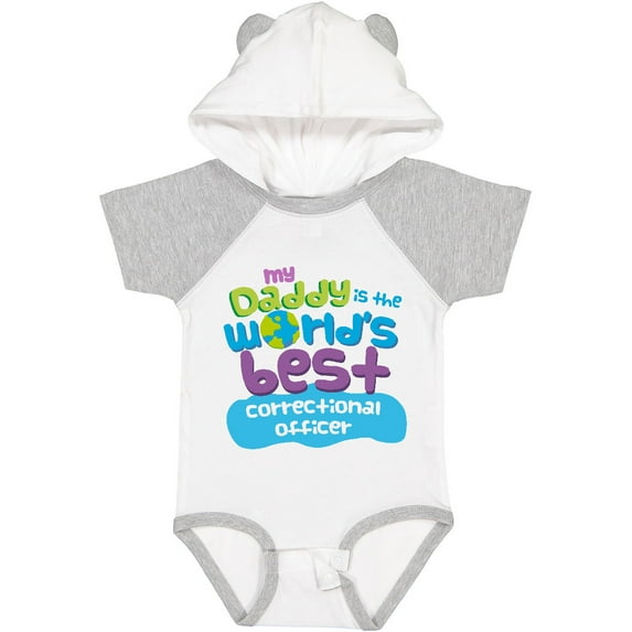 Inktastic Daddy Worlds Best Correctional Officer Boys or Girls Baby Bodysuit
