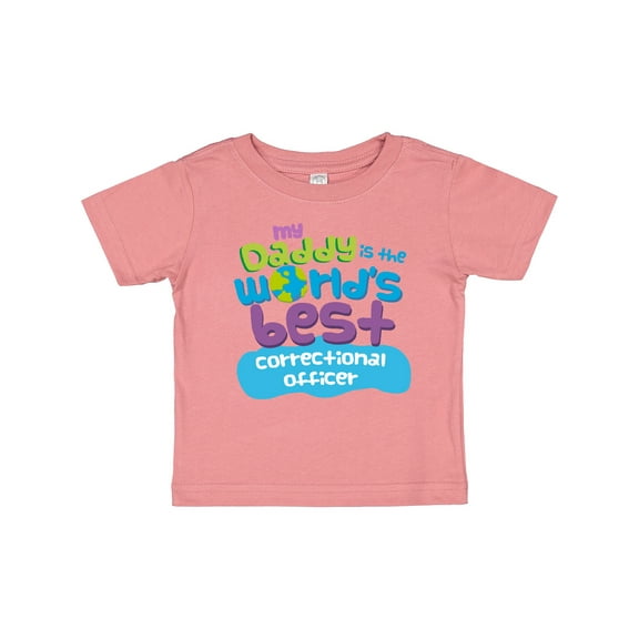 Inktastic Daddy Worlds Best Correctional Officer Boys or Girls Baby T-Shirt