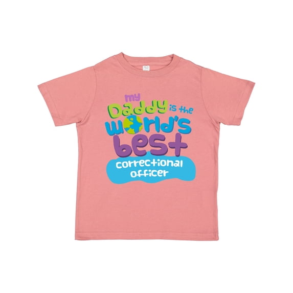 Inktastic Daddy Worlds Best Correctional Officer Boys or Girls Toddler T-Shirt