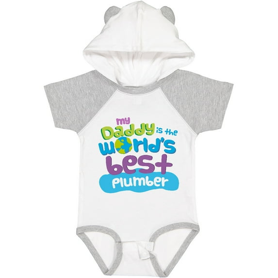 Inktastic Daddy Worlds Best Plumber Boys or Girls Baby Bodysuit