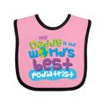 thumbnail image 1 of Inktastic Daddy Worlds Best Podiatrist Boys or Girls Baby Bib, 1 of 4
