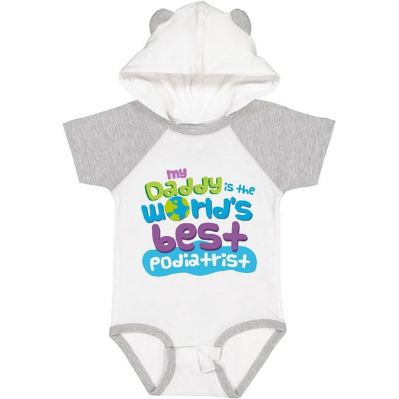 Inktastic Daddy Worlds Best Podiatrist Boys or Girls Baby Bodysuit