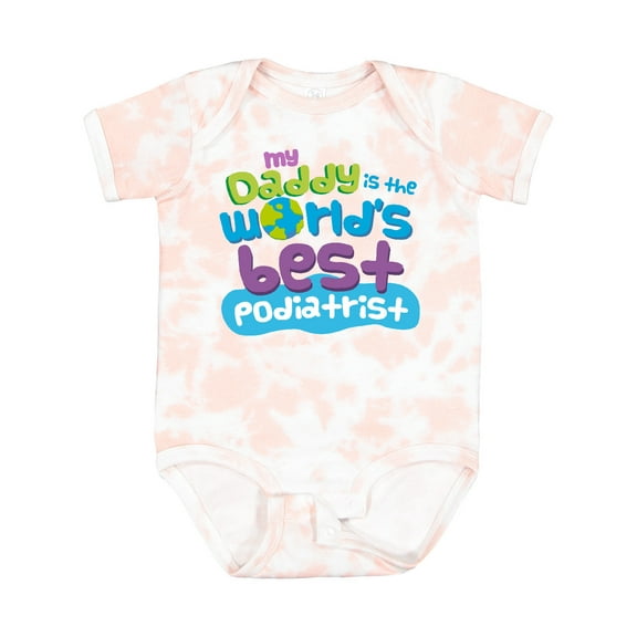 Inktastic Daddy Worlds Best Podiatrist Boys or Girls Baby Bodysuit