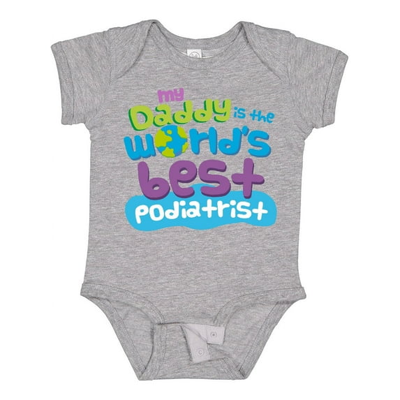 Inktastic Daddy Worlds Best Podiatrist Boys or Girls Baby Bodysuit