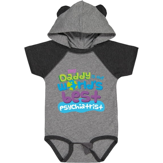 Inktastic Daddy Worlds Best Psychiatrist Boys or Girls Baby Bodysuit