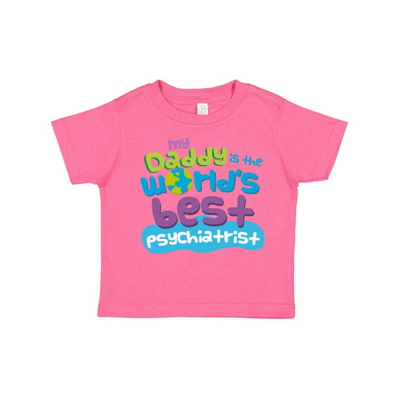 Inktastic Daddy Worlds Best Psychiatrist Boys or Girls Toddler T-Shirt