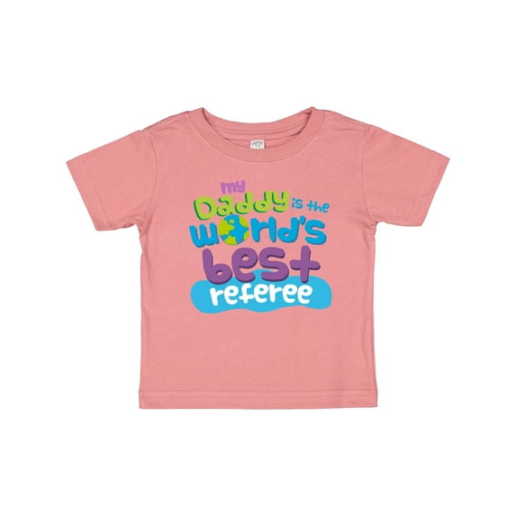 Inktastic Daddy Worlds Best Referee Boys or Girls Baby T-Shirt